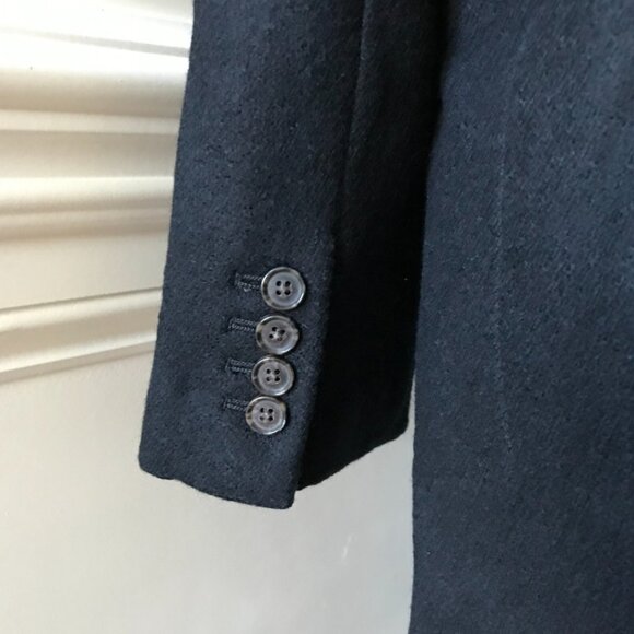 NWT JCrew Palais Top Coat Jacket Womens 8 Black Italian Melton Wool BU452 NEW - Picture 9 of 10